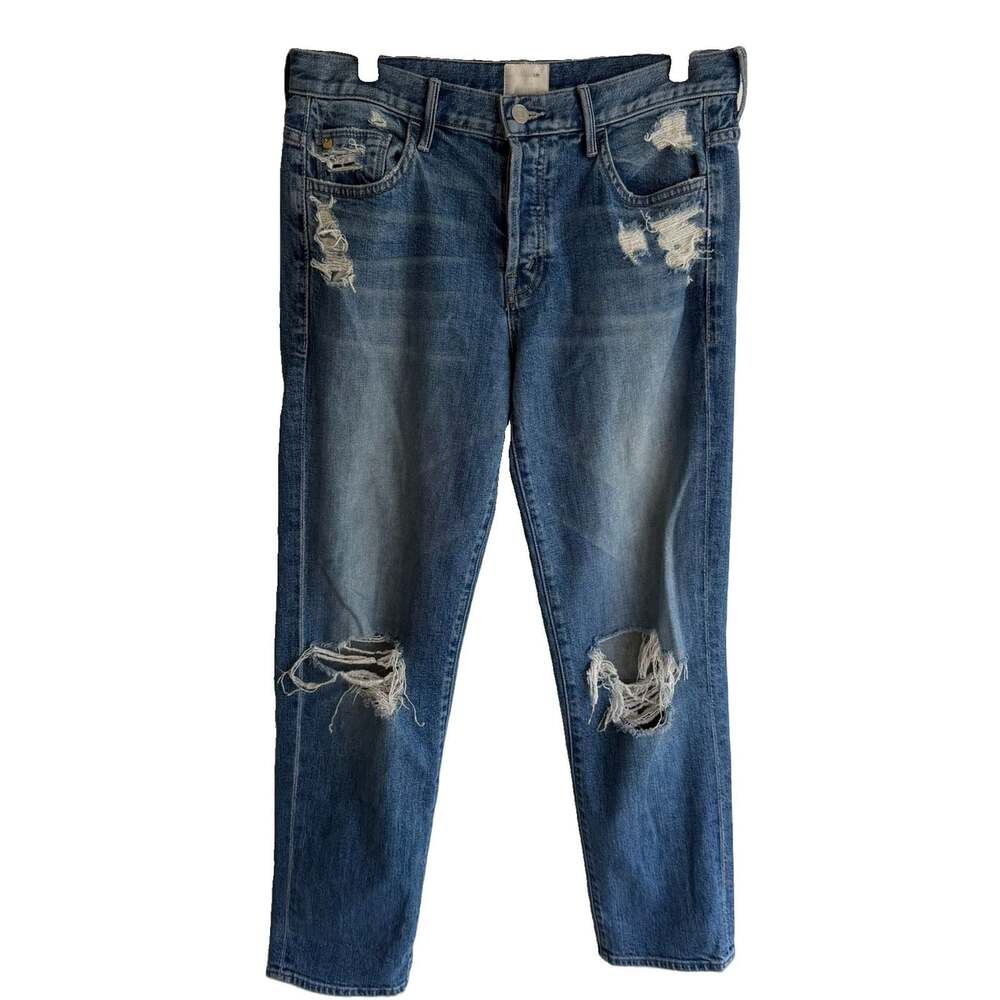 Mother x Candice Jeans 26 The Loosey Hijacking Runway Relaxed Distressed Denim